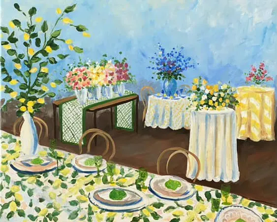 Summer florals for the BBJ Tavola linen launch, image 5