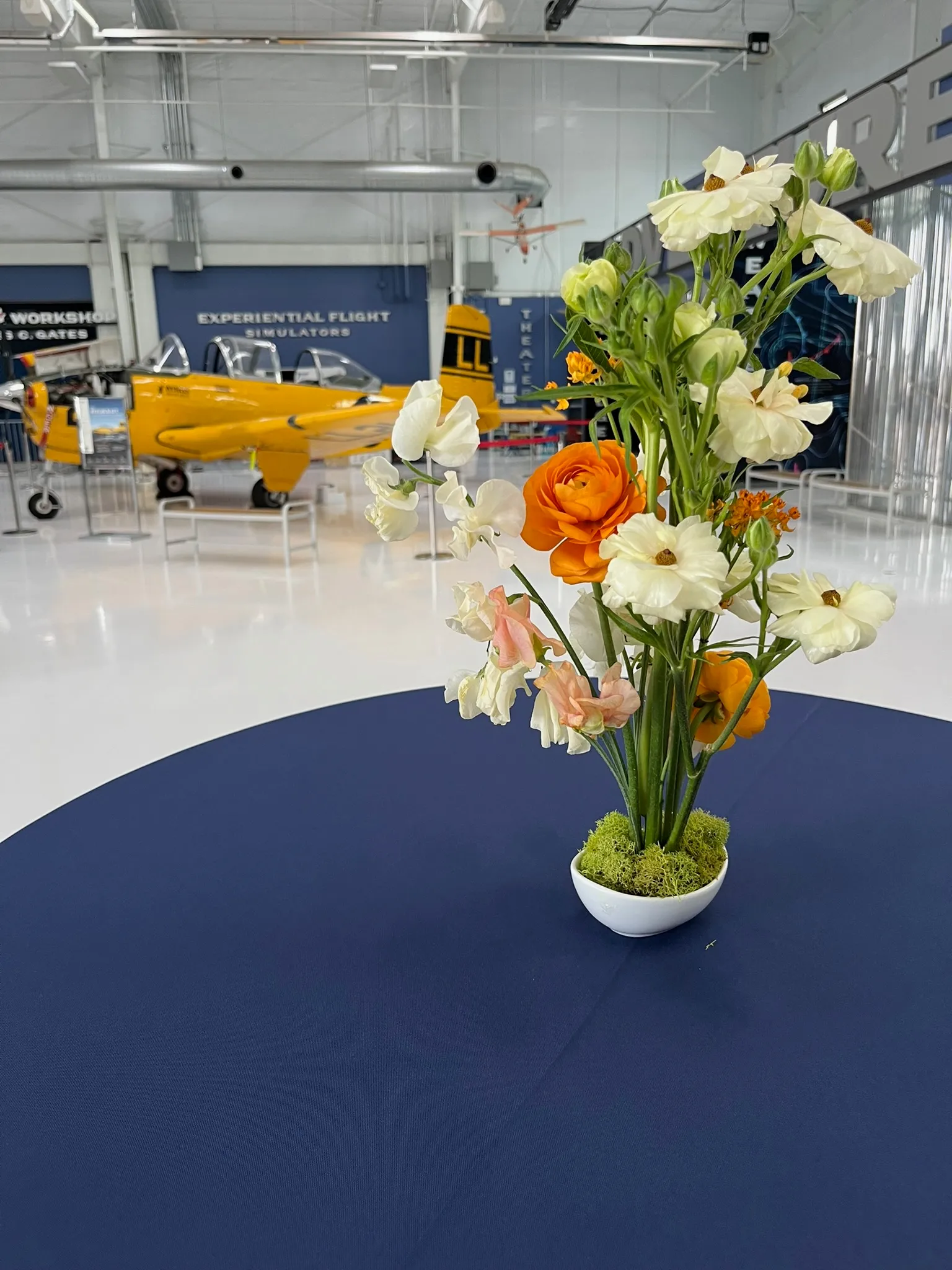 Corporate floral arrangement workshop