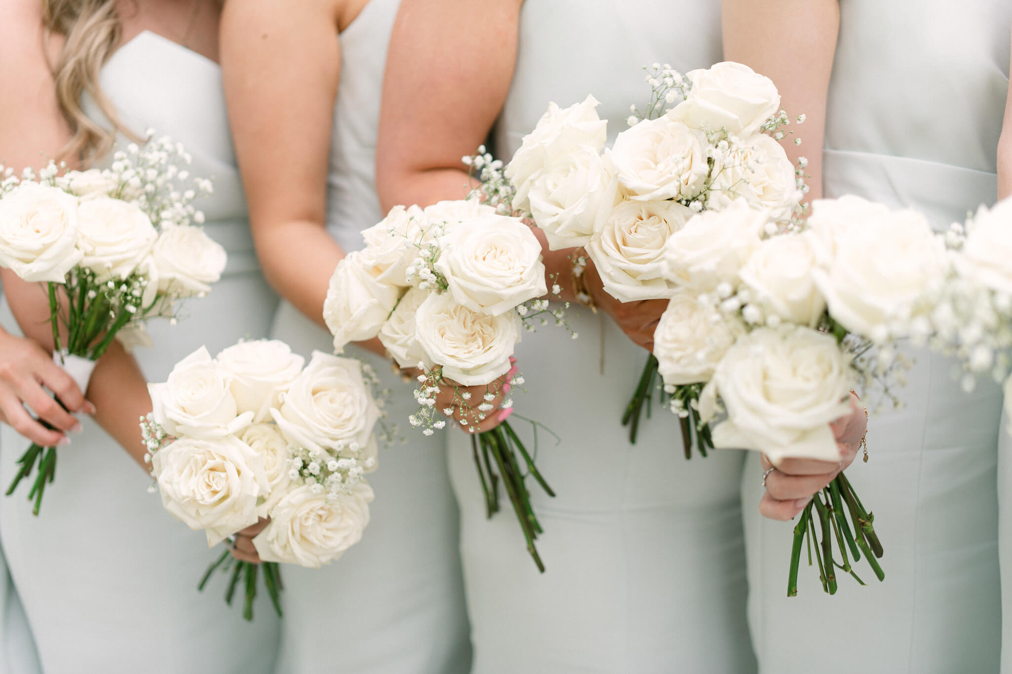 An Ethereal White Wedding at The Broadmoor: Baby's Breath & Roses in Bloom